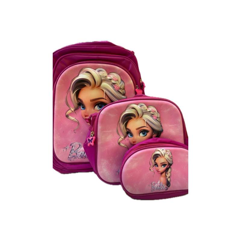 Kit Mochila Escolar -Barbie